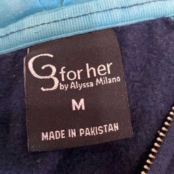 Alyssa Milano Pittsburgh Penguins Full Zip Hoodie Size Medium - Picture 1 of 9